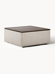 Sofa-Hocker Lennon aus Leinen-Mix mit Stauraum