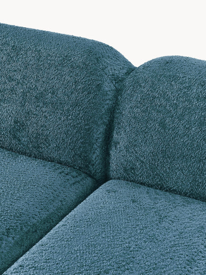 Teddy-Bouclé modularna kutna sofa Wolke (četverosjed)
