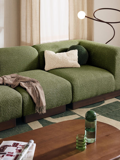 Teddy-Bouclé modularna sofa Natalie (trosjed)