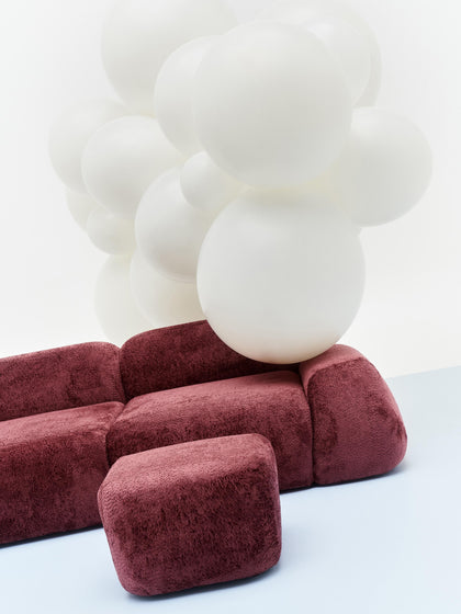 Slika galerije 12 - Teddy-Bouclé modularna kutna sofa Wolke (četverosjed)