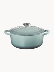 Ronde braadpan Signature Collection van gietijzer, in verschillende formaten, Groen