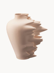 Jarra de porcelana Ming Dynasty, Alt 30 cm, Bege