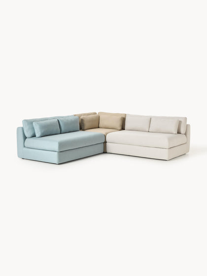 Sofá de jardim modular Rabea (2 lugares)