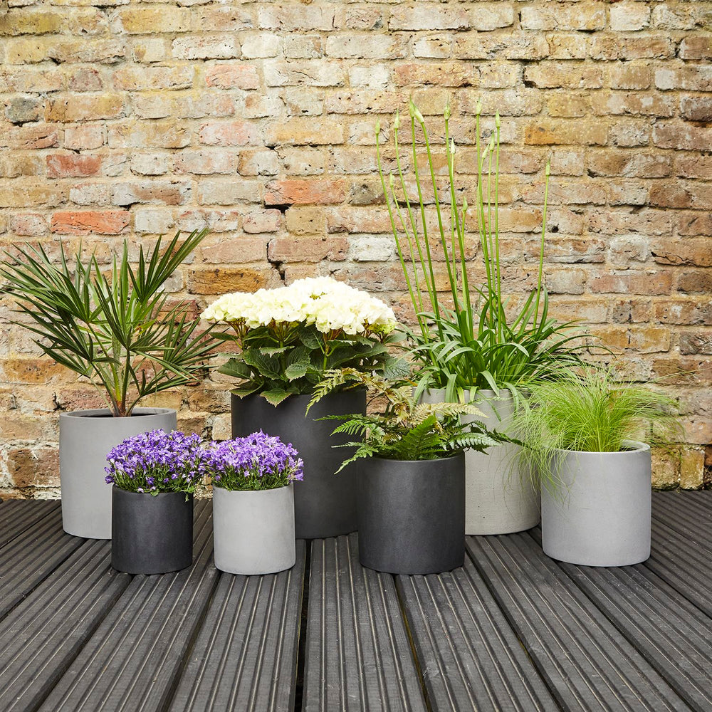 Fibrestone cylinder pot