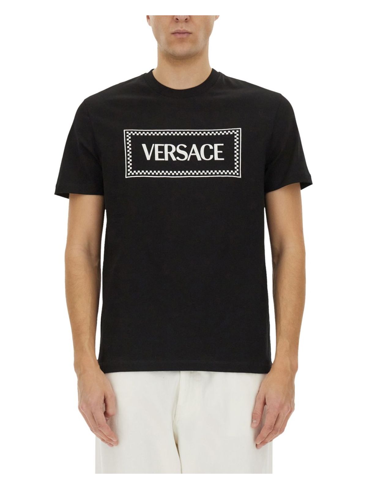 Versace Tshirt With 90s Vintage Embroidered Logo