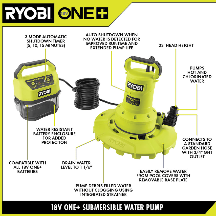18V ONE+ 20 GPM SUBMERSIBLE WATER TRANSFER PUMP KIT Image 3