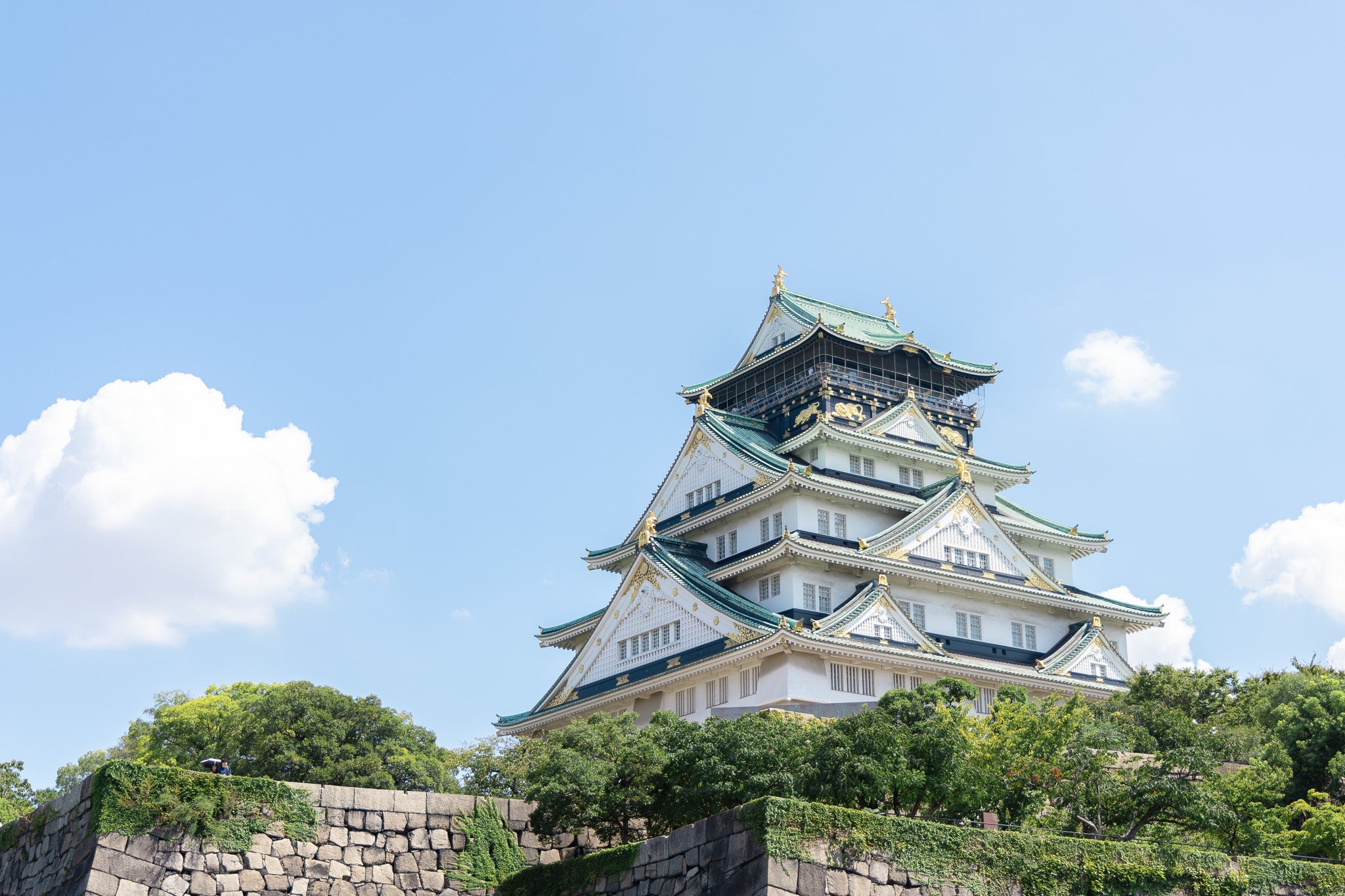 ファクトリーにほど近い場所にある大阪城