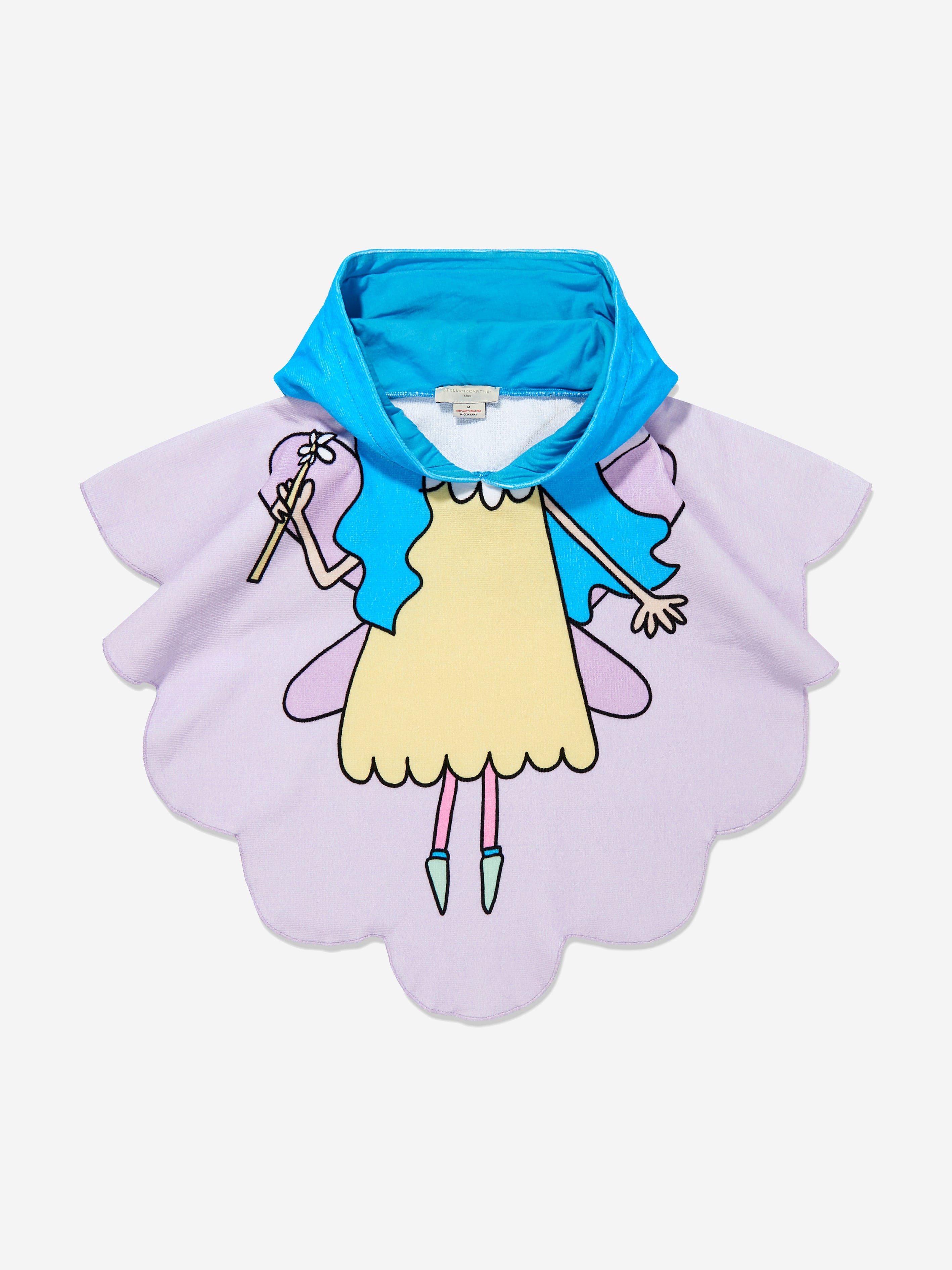 Stella Mccartney Girls Fairy Hooded Towel In Purple