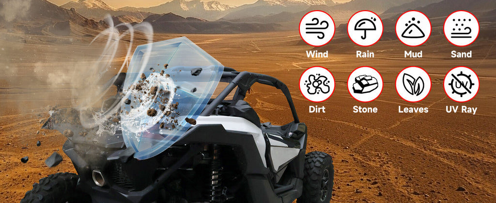StarknightMT Maverick X3 Soft rear windshield