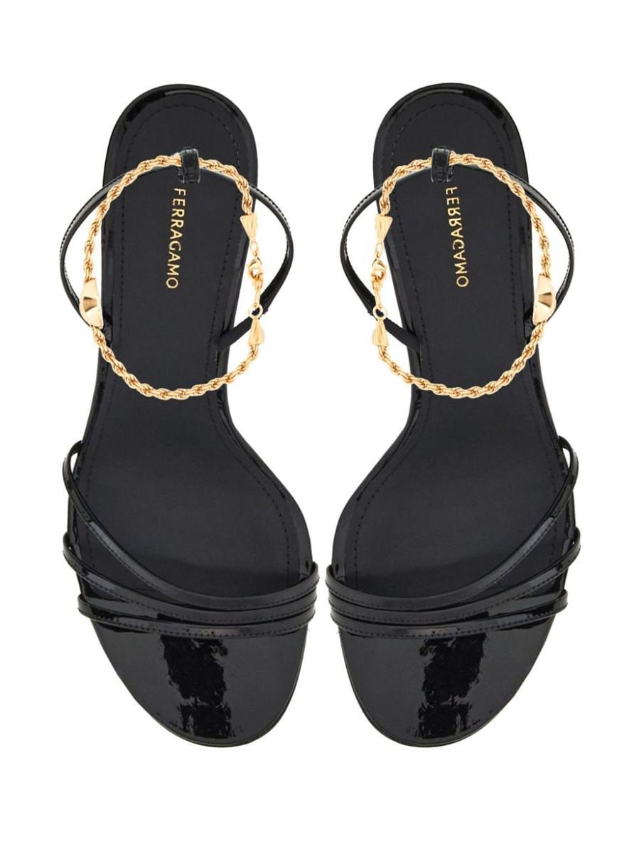 Shop Ferragamo Salvatore Sandals In Black