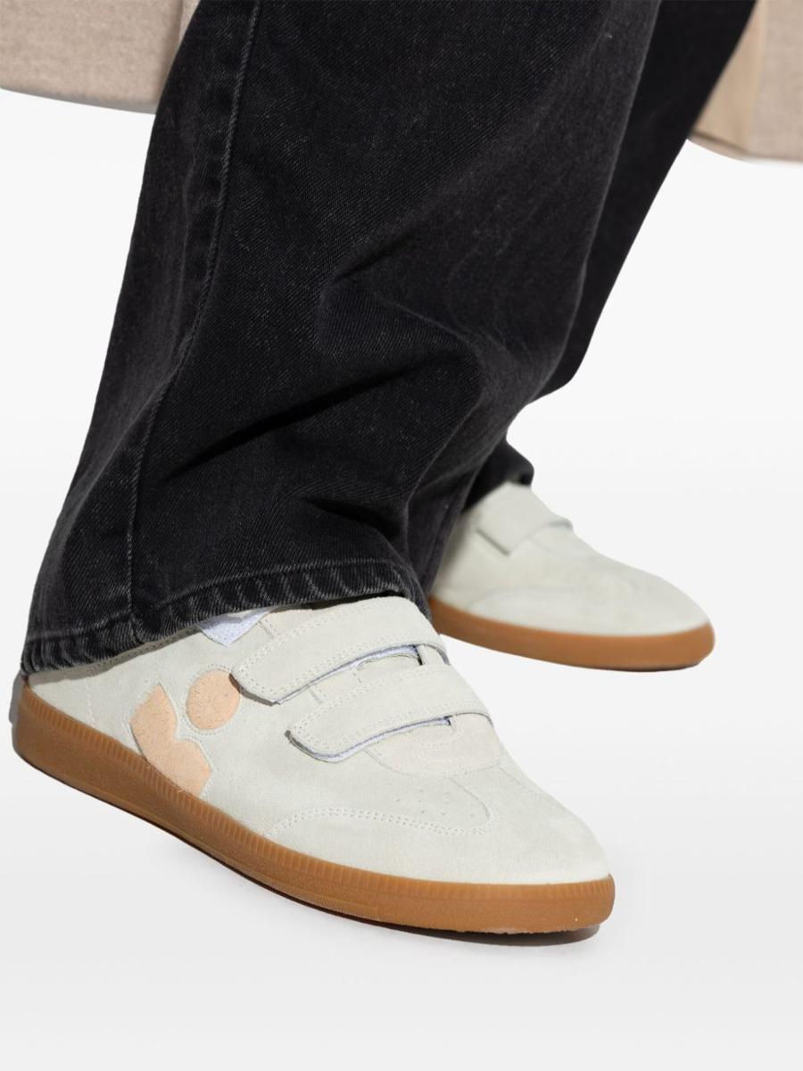 Isabel Marant Leather Sneakers With Branded Heel Counter