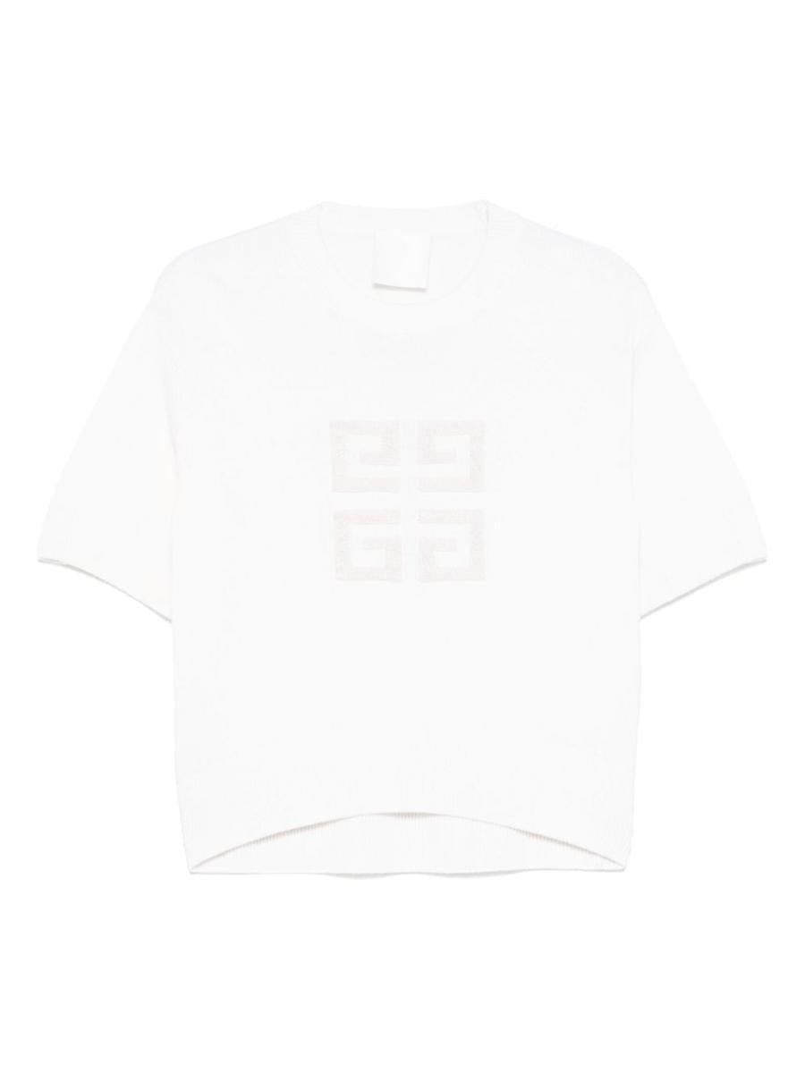 Givenchy Kaschmirtop Mit 4g-detail In White