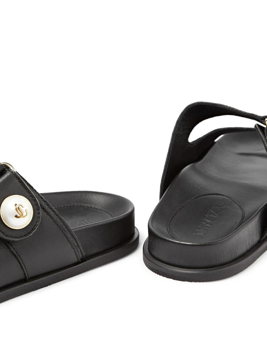 Shop Jimmy Choo Fayence Sandal Shoes In Black