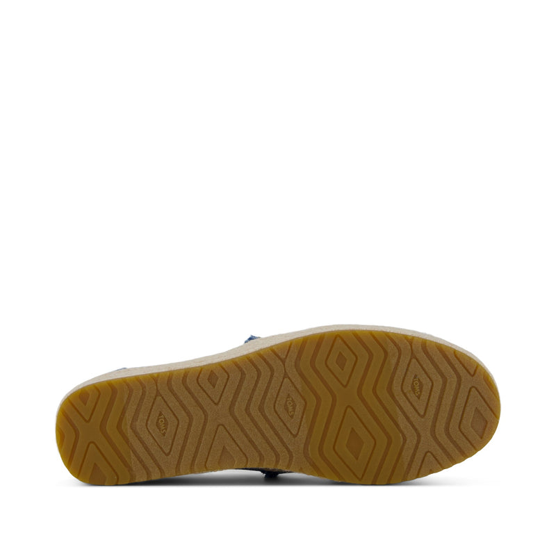 Valencia Platform Espadrille - Textured Denim Bottom Sole View Valencia Platform Espadrille - Textured Denim Bottom Sole View