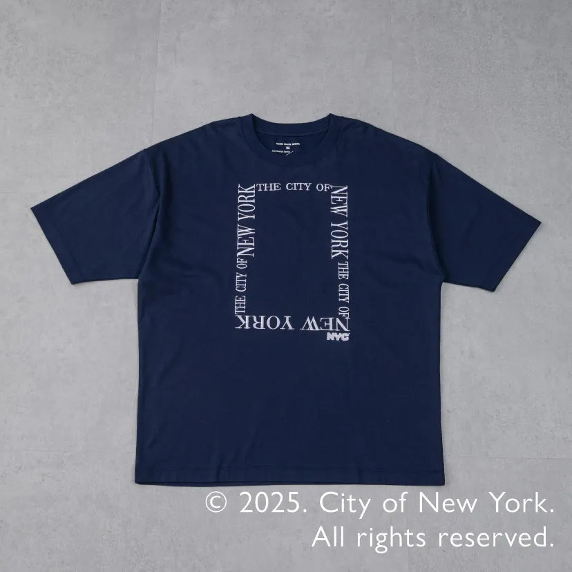 Anti Soaked®×NYC　スクエア刺繡　汗染み防止Tシャツ