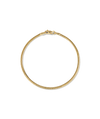 Cobra Bracelet with a smooth texture, featuring a gold chain design and clasp, elegantly displayed on a black background.