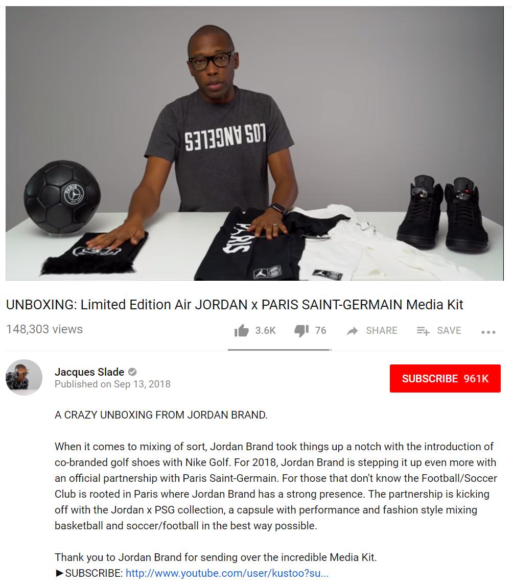Influencer Marketing - Beispiel Bewertung auf YouTube