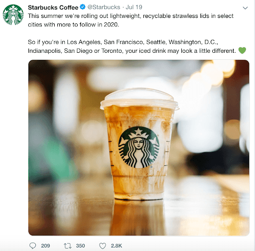 Screenshot of Twitter content