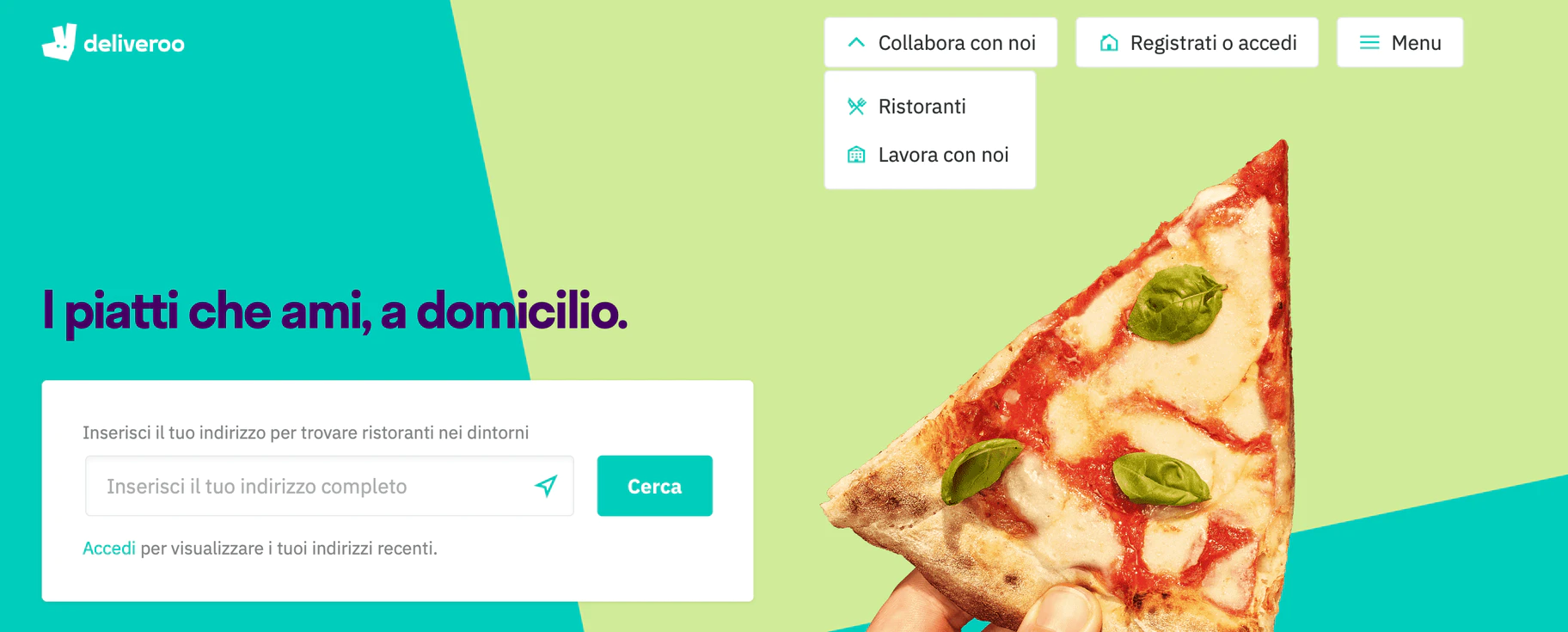 deliveroo cta button