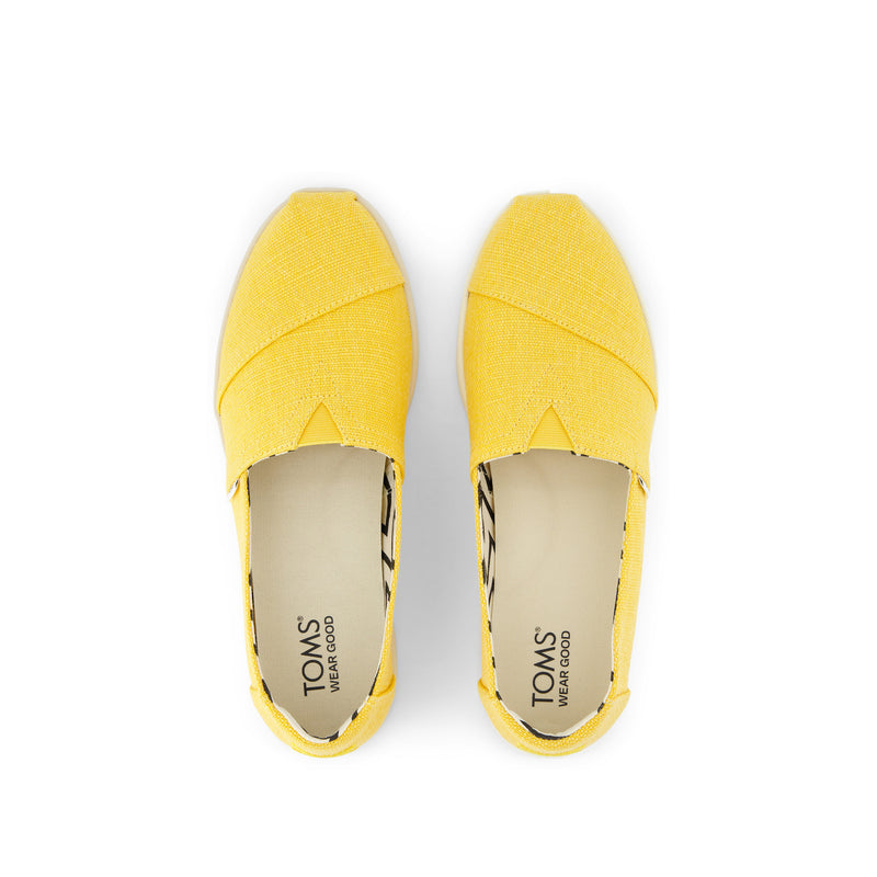 Alpargata Plus Yellow Heritage Canvas Top View Alpargata Plus Yellow Heritage Canvas Top View