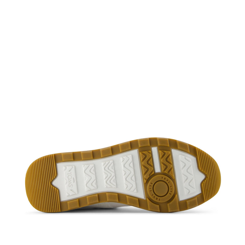 TRVL LITE Cabrillo Sneaker - White Legacy Canvas/Perforated Suede Bottom Sole View TRVL LITE Cabrillo Sneaker - White Legacy Canvas/Perforated Suede Bottom Sole View