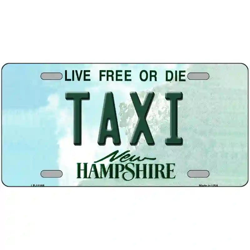 Taxi NEW Hampshire State License Plate
