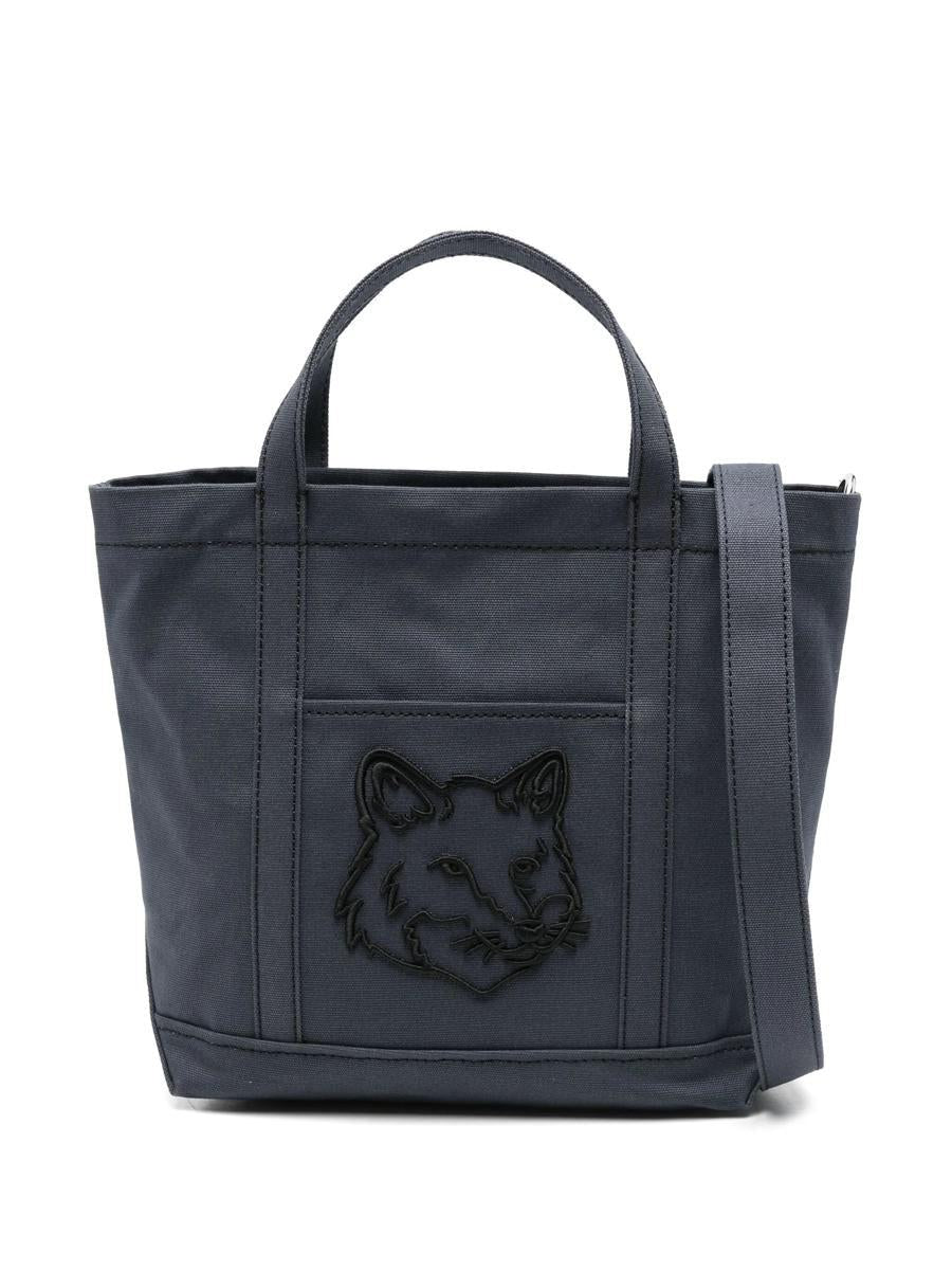 MAISON KITSUNÉ MAISON KITSUNÉ FOX HEAD SMALL TOTE BAGS 