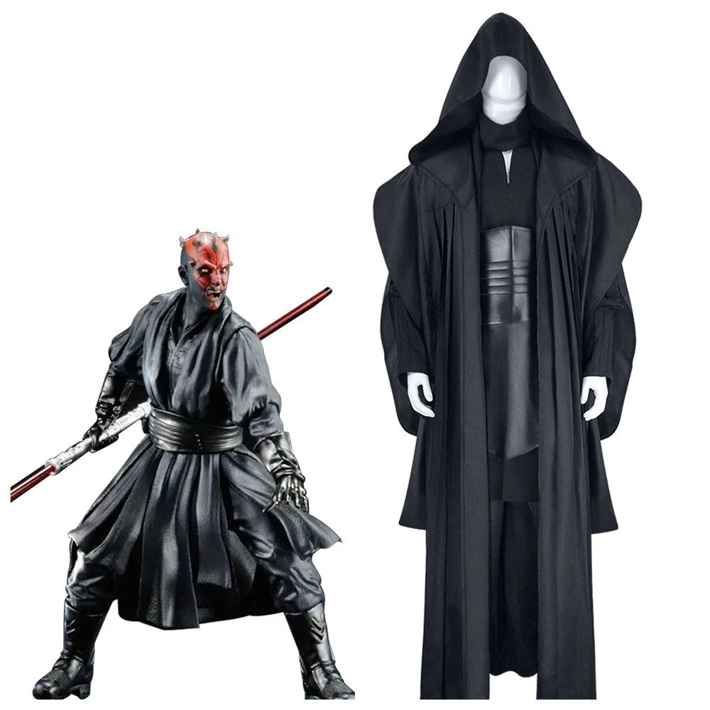 Xcoser Star Wars Darth Maul Cosplay Costume Outfit Adults Tunic Robe Uniform Full Set