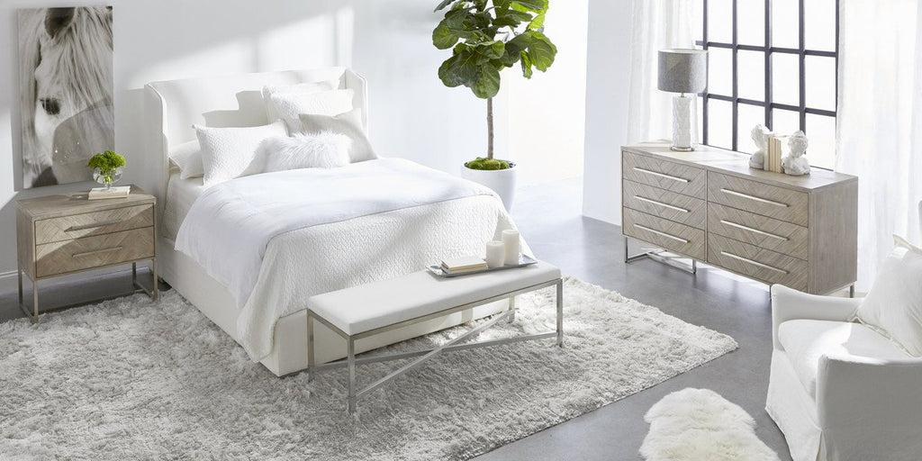 transitional design bedroom
