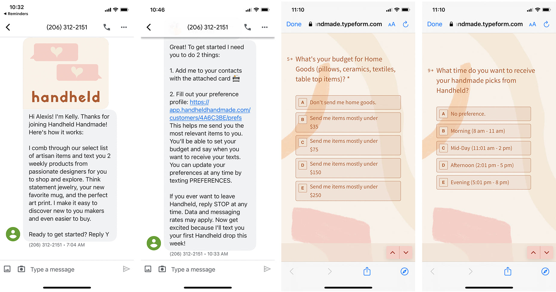 personalized SMS marketing examples