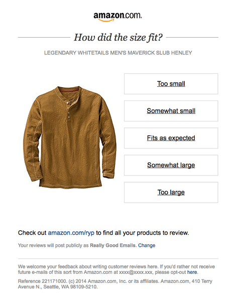 Post-purchase communications, Amazon | Shopify Retail blog