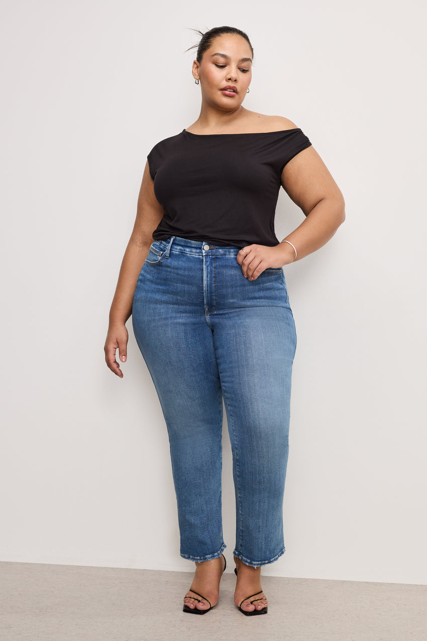 SOFT TECH GOOD CURVE STRAIGHT JEANS | INDIGO856 View 6 - 