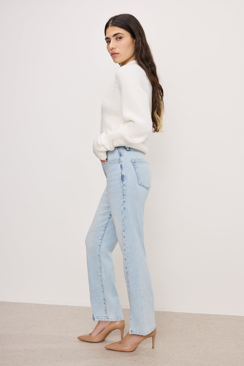 GOOD BOY STRAIGHT PETITE JEANS | INDIGO753 View 2 - 
