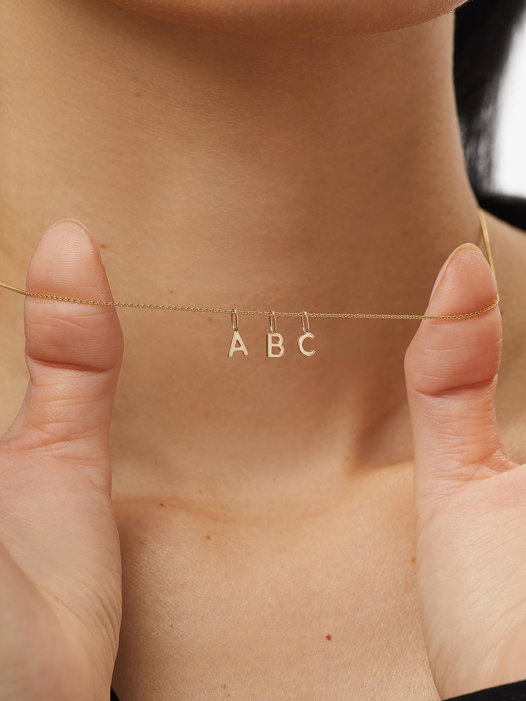 Ana Luisa Jewelry Necklaces Letter Necklace Gold Letter Necklace Solid Gold