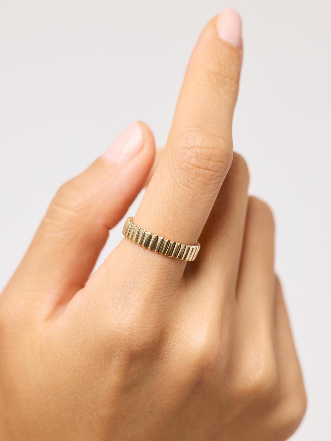 Solid Gold Fine Voyager Band Rings For Women Ana Luisa Medium Galaxy Ring