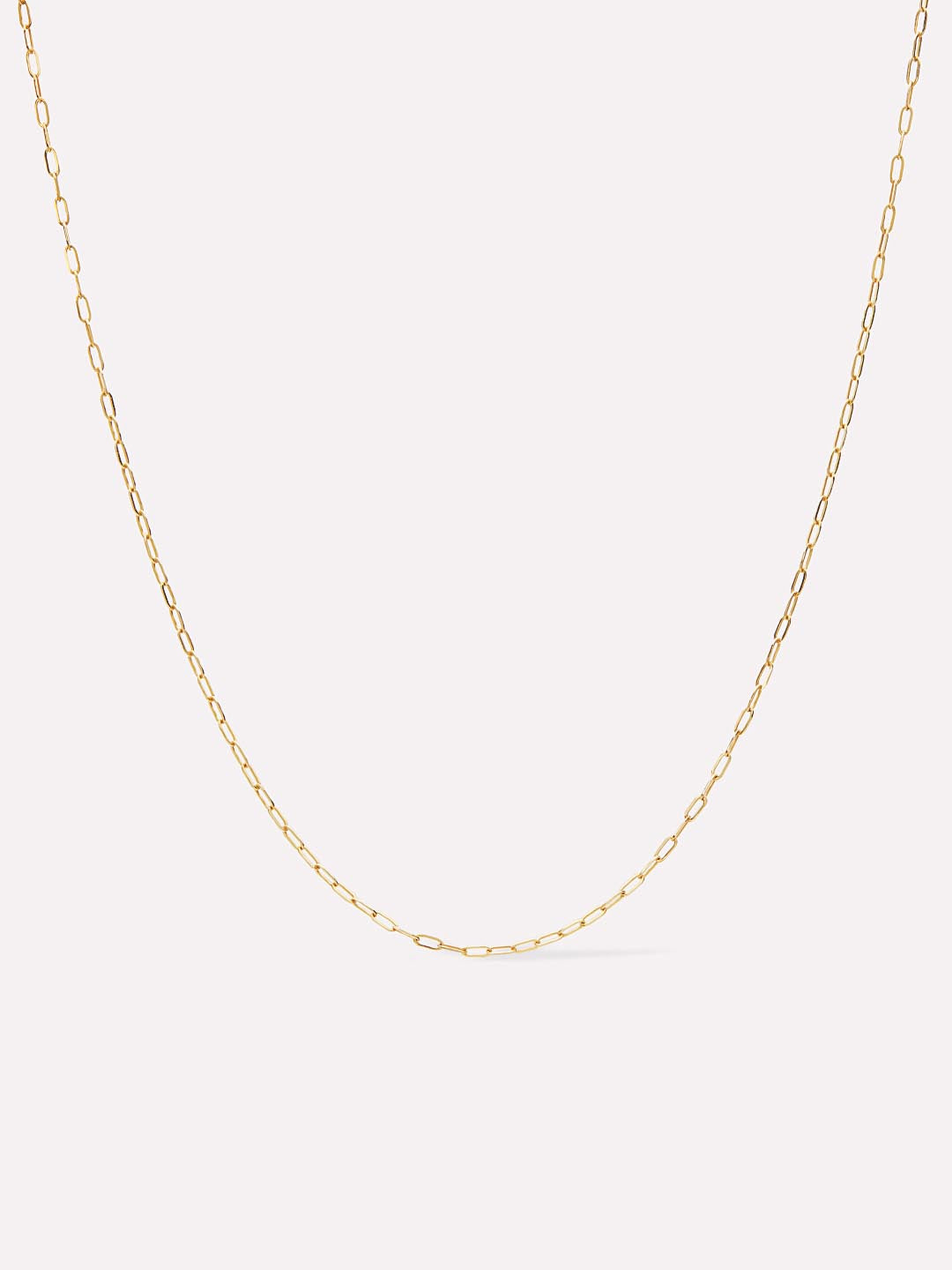 Ana Luisa Jewelry Necklaces Light Chains Gold Paperclip Chain Necklace Gold Paperclip Necklace Solid Gold