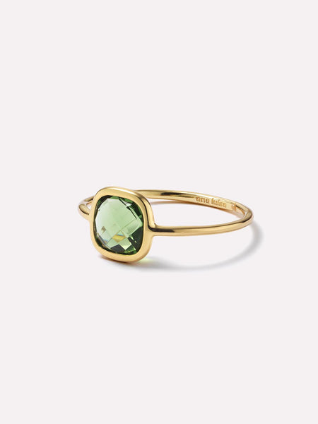 Ana Luisa Jewelry Rings Thin Bands Stone Ring Mae Ring Green Gold