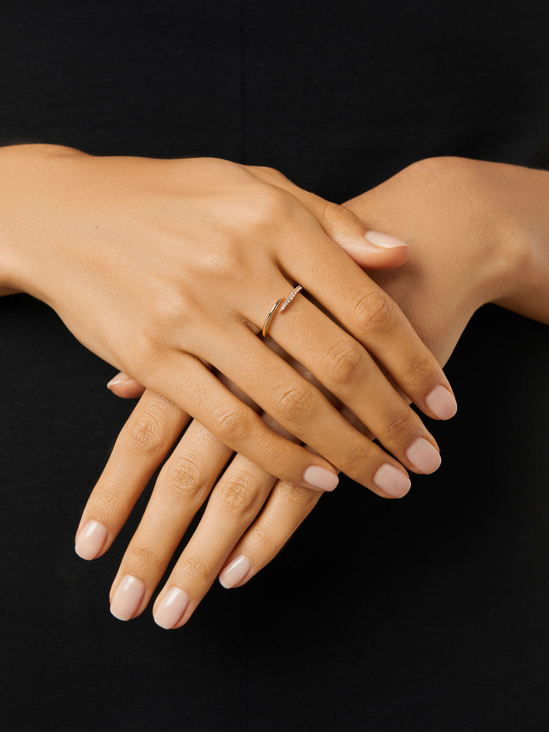 Ana Luisa Jewelry Rings Medium Bands Claw Ring Oren Gold