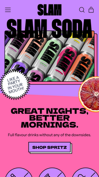 Mobile preview for Shapes in the "Neon" style