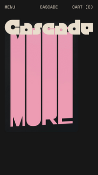 Mobile preview for Cascade in the "Futuristic" style