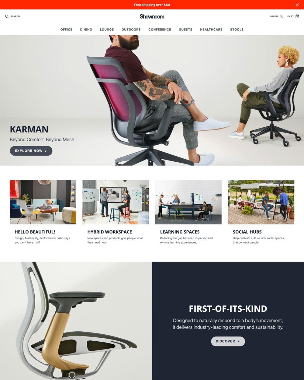 Tyyliä “Galleria“ käyttävän teeman Showroomtyöpöytäesikatselu